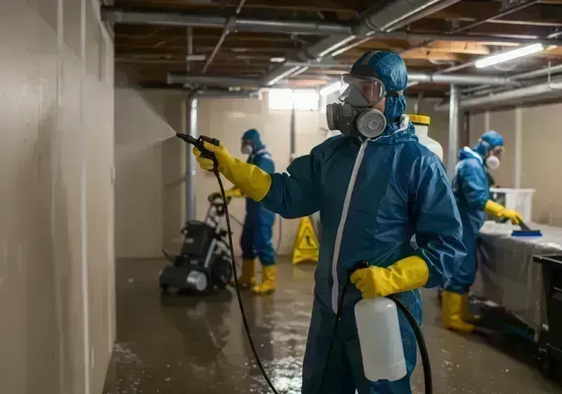 Basement Sanitization and Antimicrobial Treatment process in Frisco, CO